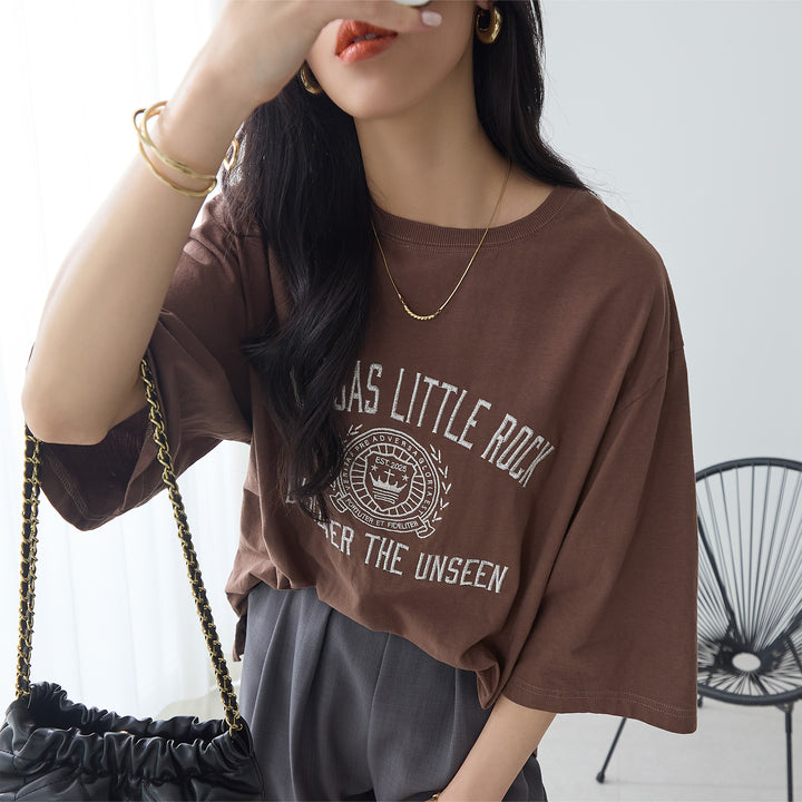 <span>【クーポンで2999円！】</span>【Tシャツ/カットソー】『大人ヴィンテージ刺繍T』 ピグメント刺繍Tシャツ