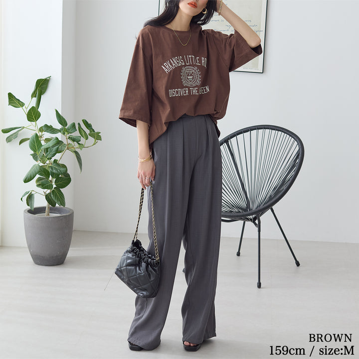 <span>【クーポンで2999円！】</span>【Tシャツ/カットソー】『大人ヴィンテージ刺繍T』 ピグメント刺繍Tシャツ