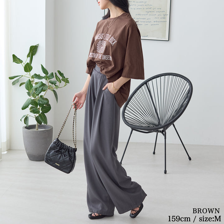 <span>【クーポンで2999円！】</span>【Tシャツ/カットソー】『大人ヴィンテージ刺繍T』 ピグメント刺繍Tシャツ
