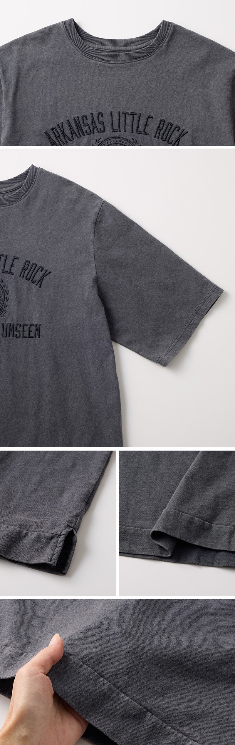 <span>【クーポンで2999円！】</span>【Tシャツ/カットソー】『大人ヴィンテージ刺繍T』 ピグメント刺繍Tシャツ