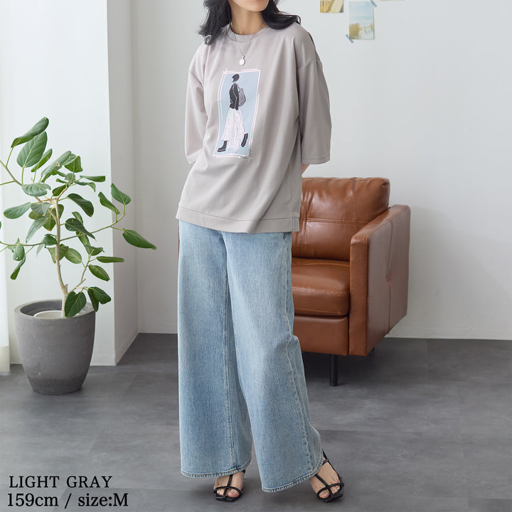 <span>【クーポンで2999円！】</span>【Tシャツ/カットソー】『”ビジュー”なモチーフT』 レディーモチーフTシャツ