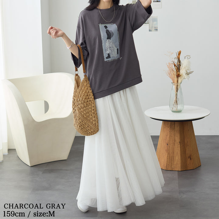 <span>【クーポンで2999円！】</span>【Tシャツ/カットソー】『”ビジュー”なモチーフT』 レディーモチーフTシャツ