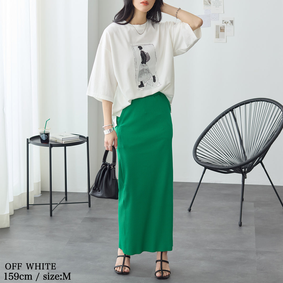<span>【クーポンで2999円！】</span>【Tシャツ/カットソー】『”ビジュー”なモチーフT』 レディーモチーフTシャツ