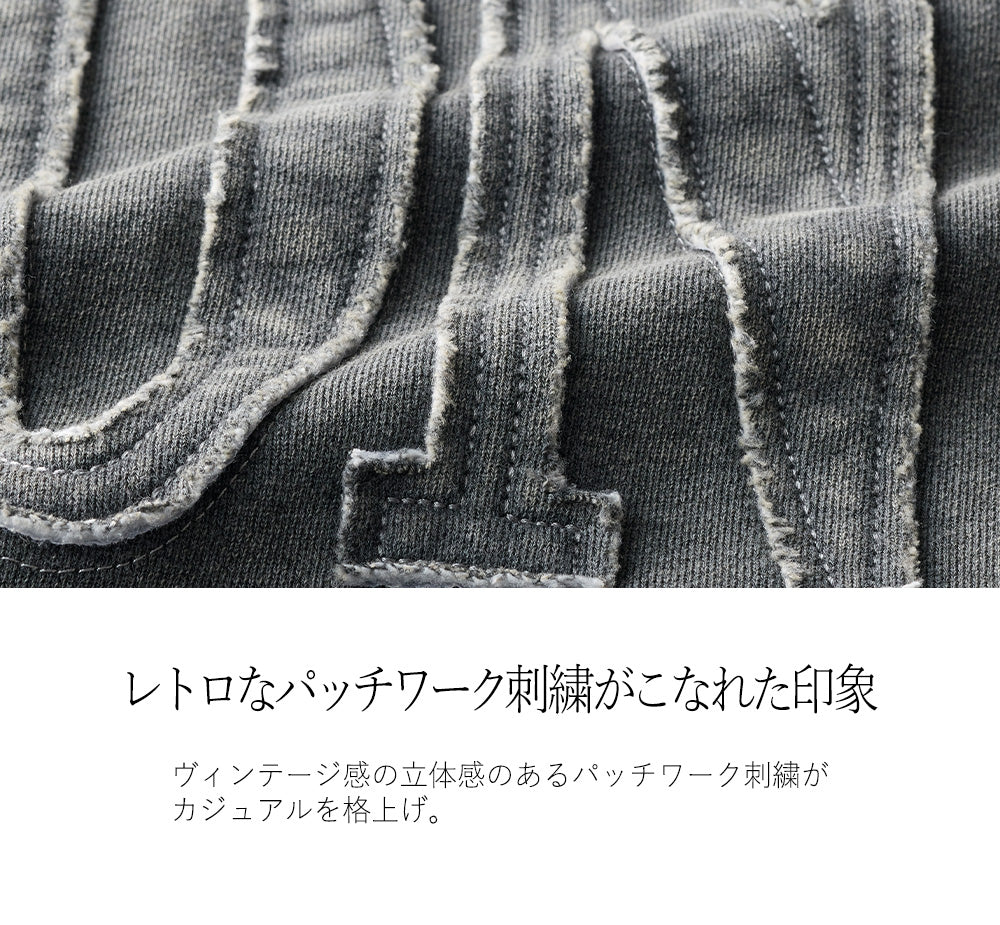 <span>【クーポンで3999円！】</span>【スウェット】『こなれたヴィンテージ感』 ヴィンテージ加工ダメージロゴスウェット