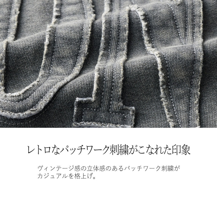 <span>【クーポンで3999円！】</span>【スウェット】『こなれたヴィンテージ感』 ヴィンテージ加工ダメージロゴスウェット