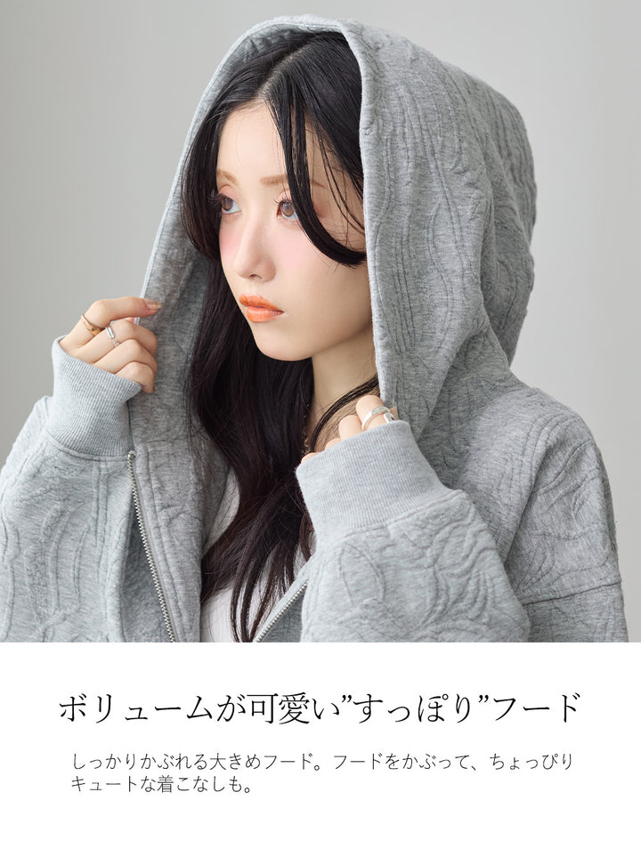 <span>【クーポンで3999円！】</span>【パーカー】『着映えるパーカー』 ジャカードBIGパーカー