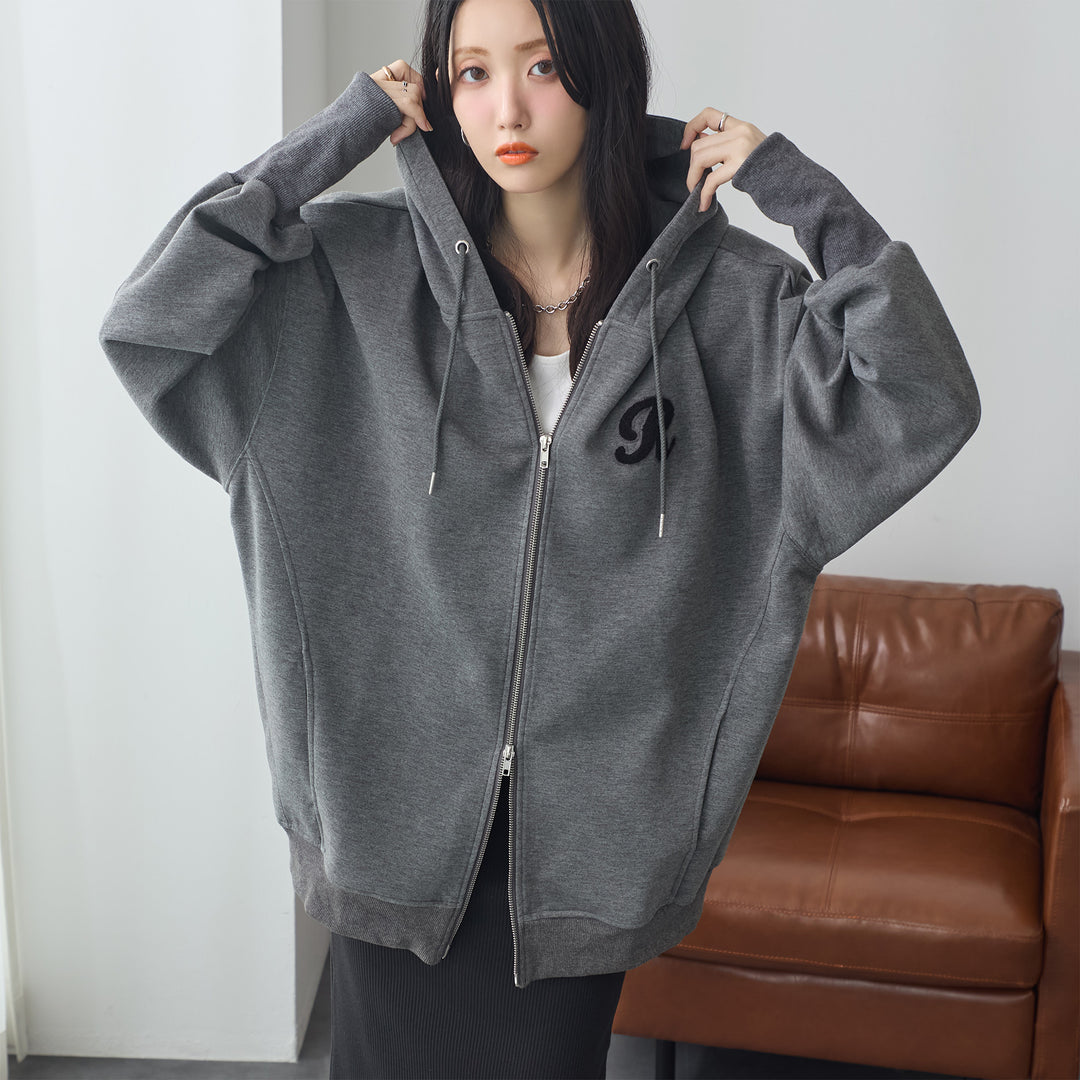 <span>【クーポンで3999円！】</span>【パーカー】『ロングリブ大人パーカー』 ロングリブダンボールBIGパーカー