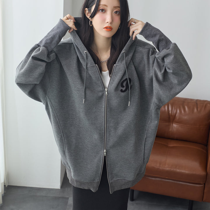 <span>【クーポンで3999円！】</span>【パーカー】『ロングリブ大人パーカー』 ロングリブダンボールBIGパーカー