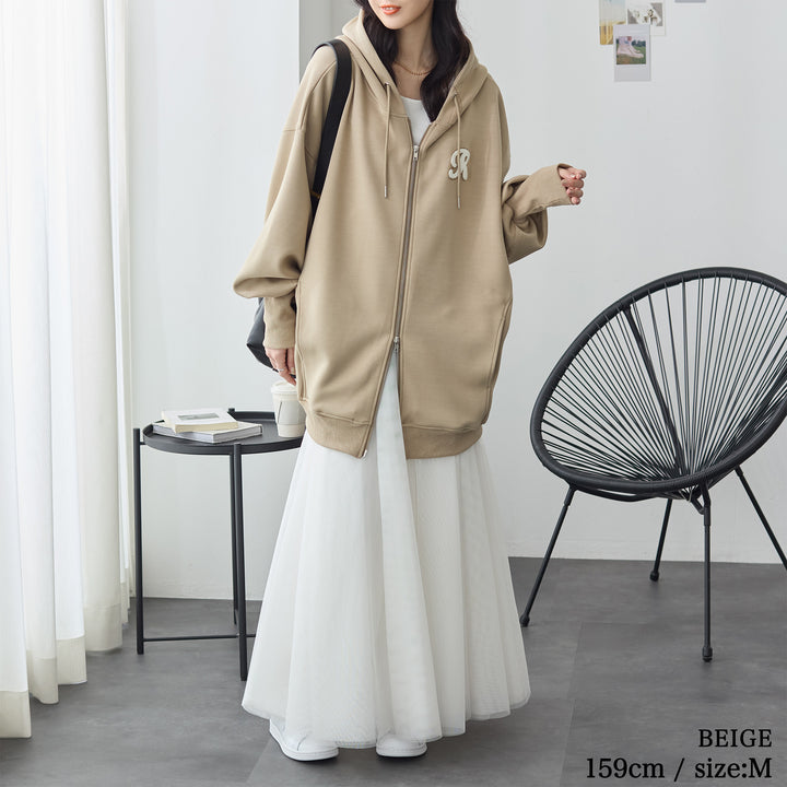 <span>【クーポンで3999円！】</span>【パーカー】『ロングリブ大人パーカー』 ロングリブダンボールBIGパーカー