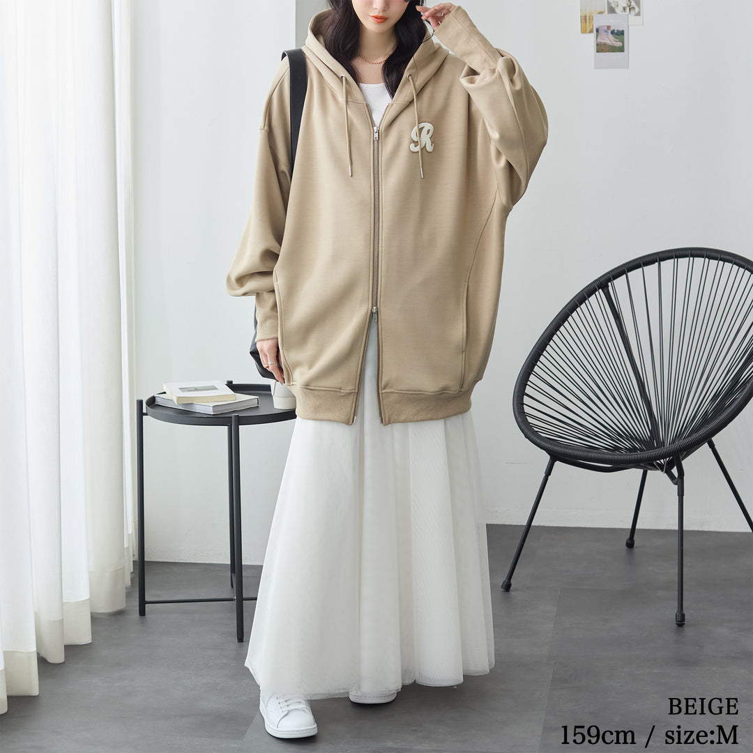 <span>【クーポンで3999円！】</span>【パーカー】『ロングリブ大人パーカー』 ロングリブダンボールBIGパーカー