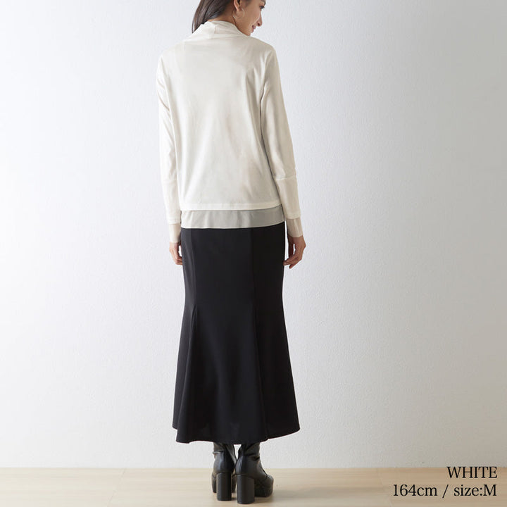 <span>【クーポンで3999円！】</span>【Tシャツ/カットソー】『シアーの抜け感』超長綿ネット使いPO