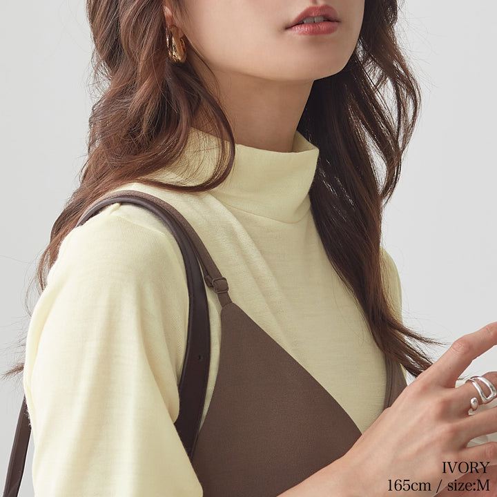 <span>【クーポンで4999円！】</span>【Tシャツ/カットソー】『毛100%のシンプルカットソー』ウール100%カットソーPO