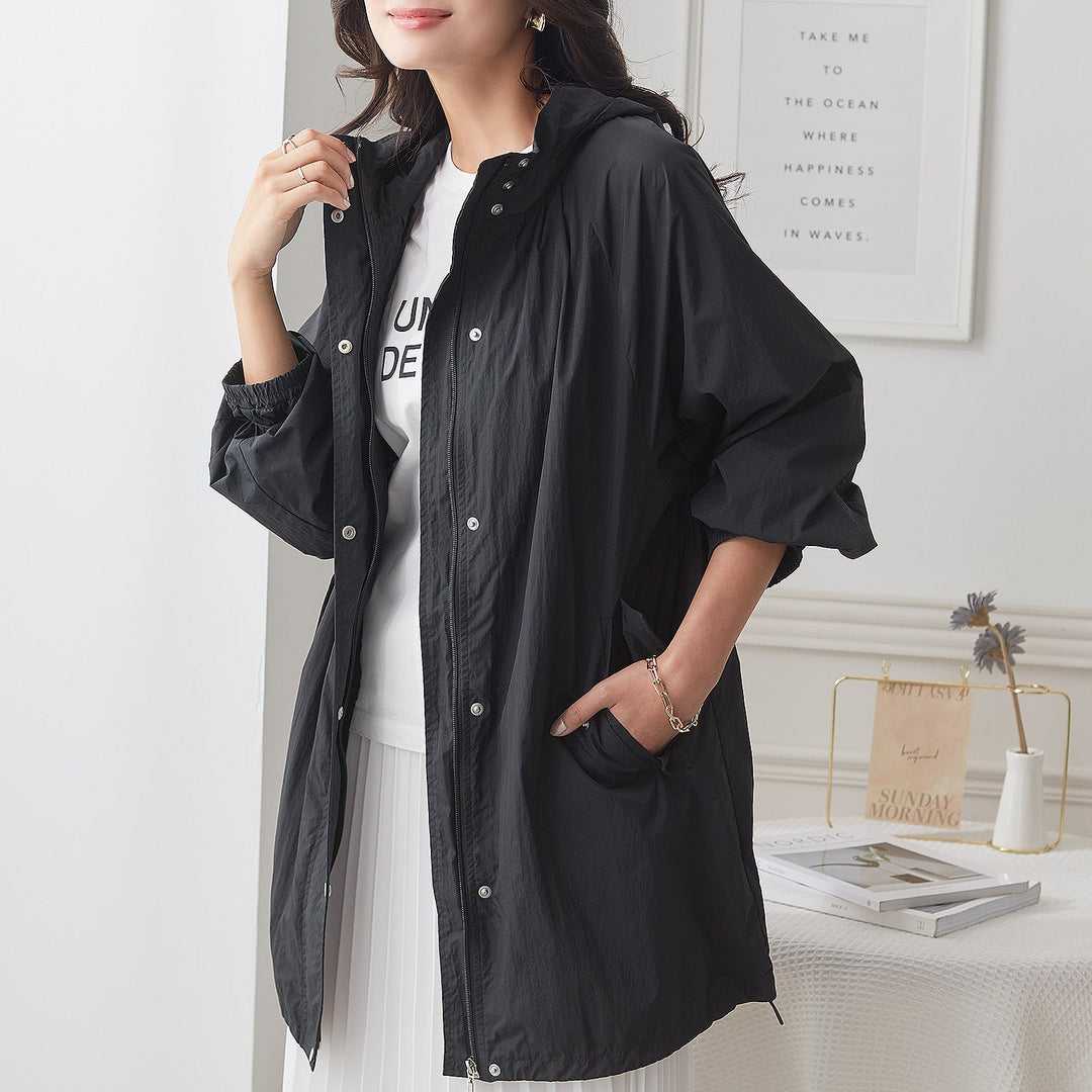 <span>【クーポンで5099円！】</span>【コート/ジャケット】『ルーズ可愛い,ボリュームコート』はっ水加工マウンテンパーカー