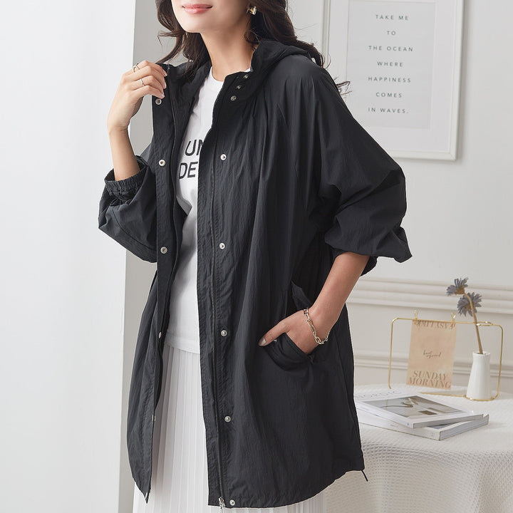 <span>【クーポンで5099円！】</span>【コート/ジャケット】『ルーズ可愛い,ボリュームコート』はっ水加工マウンテンパーカー