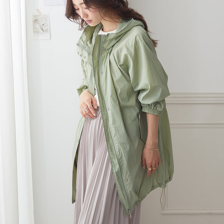 <span>【クーポンで5099円！】</span>【コート/ジャケット】『ルーズ可愛い,ボリュームコート』はっ水加工マウンテンパーカー