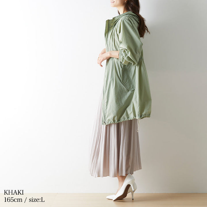<span>【クーポンで5099円！】</span>【コート/ジャケット】『ルーズ可愛い,ボリュームコート』はっ水加工マウンテンパーカー