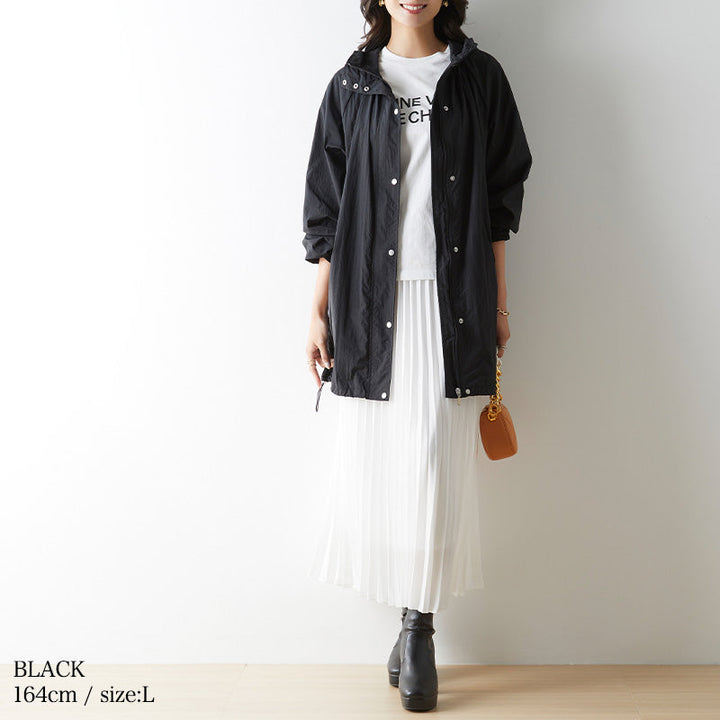 <span>【クーポンで5099円！】</span>【コート/ジャケット】『ルーズ可愛い,ボリュームコート』はっ水加工マウンテンパーカー