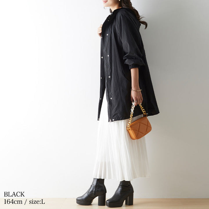<span>【クーポンで5099円！】</span>【コート/ジャケット】『ルーズ可愛い,ボリュームコート』はっ水加工マウンテンパーカー