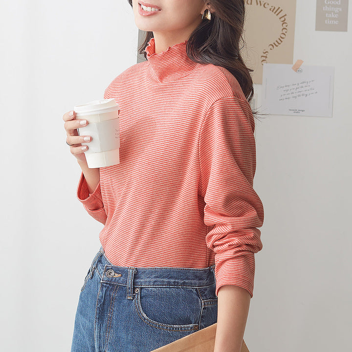 <span>【クーポンで3999円！】</span>【Tシャツ/カットソー】『重ね着に可愛い、ボーダーとしっかりメロウ』＜リバーエース＞ボーダーPO