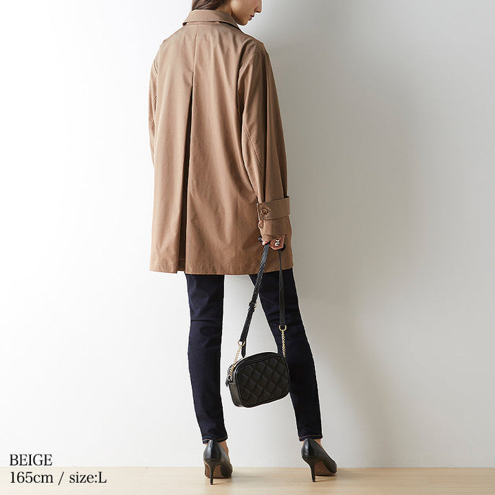 <span>【クーポンで7999円！】</span>【コート/ジャケット】『絶妙ルーズ、モードな玉虫色コート』シャンブレースプリングコート