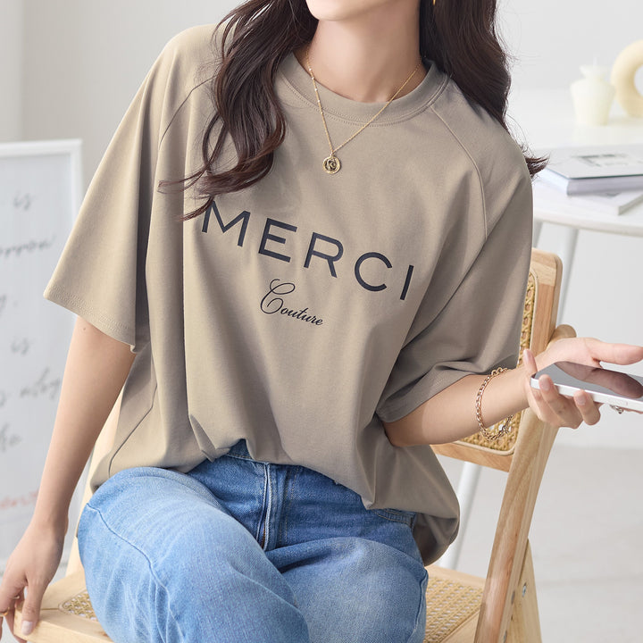 <span>【クーポンで2999円！】</span>【Tシャツ/カットソー】『大人のロゴT』ロゴプリントTシャツ