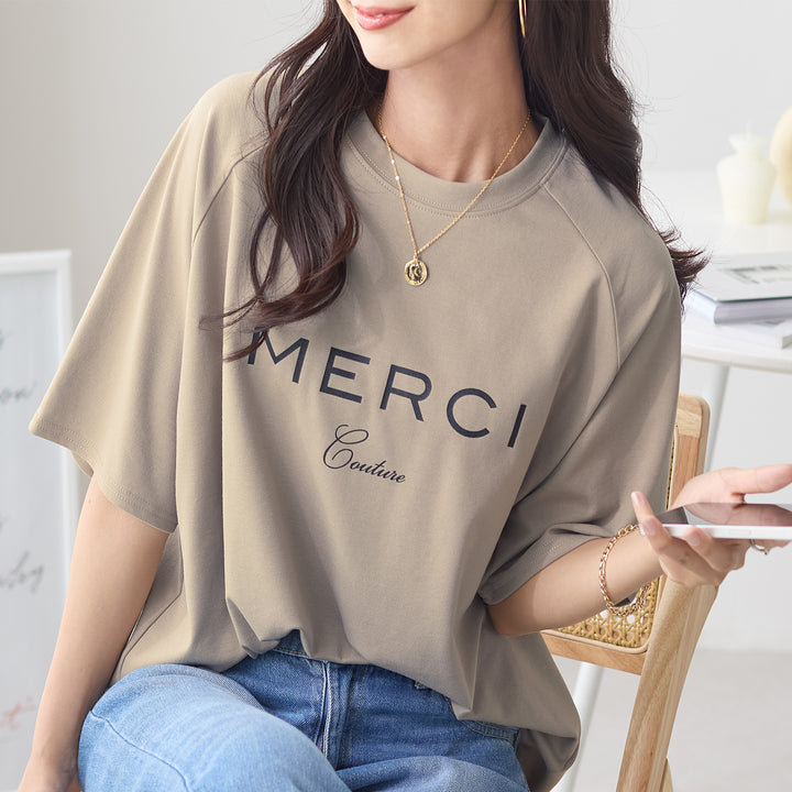 <span>【クーポンで2999円！】</span>【Tシャツ/カットソー】『大人のロゴT』ロゴプリントTシャツ