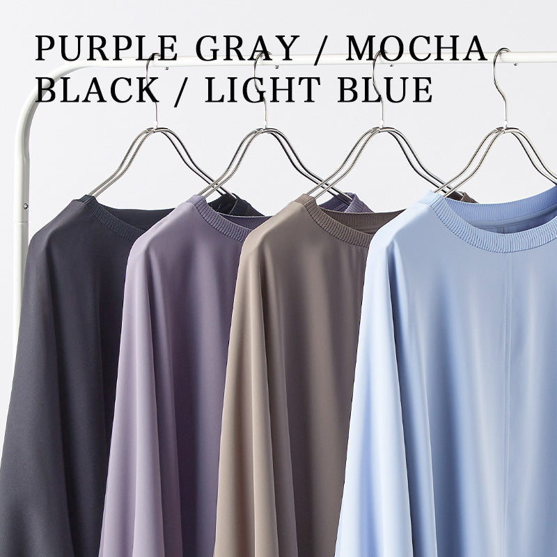 リブ付きゆったりブラウス｜トップス レディース トレンド ブラウス