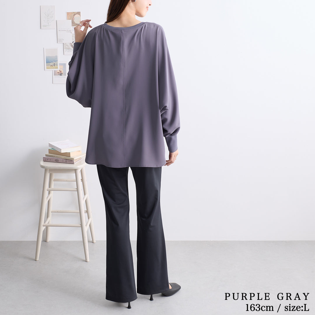 <span>【クーポンで3999円！】</span>【シャツ/ブラウス】『“ゆる“っとこなれTブラ』リブ付きゆったりブラウス