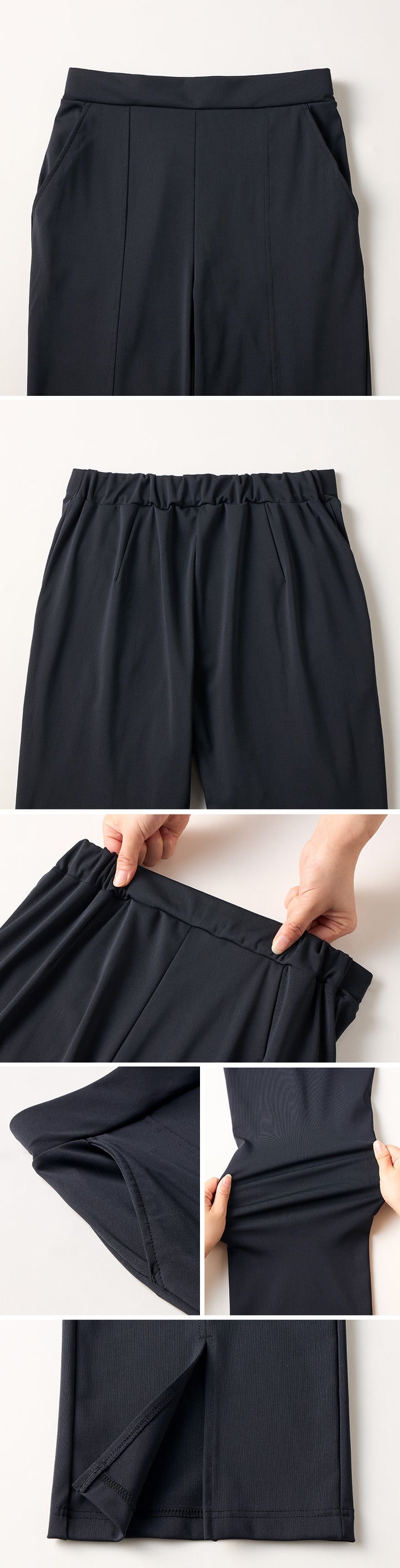 <span>【クーポンで3999円！】</span>【ボトムス】『抜け感パンツ』裾スリットパンツ