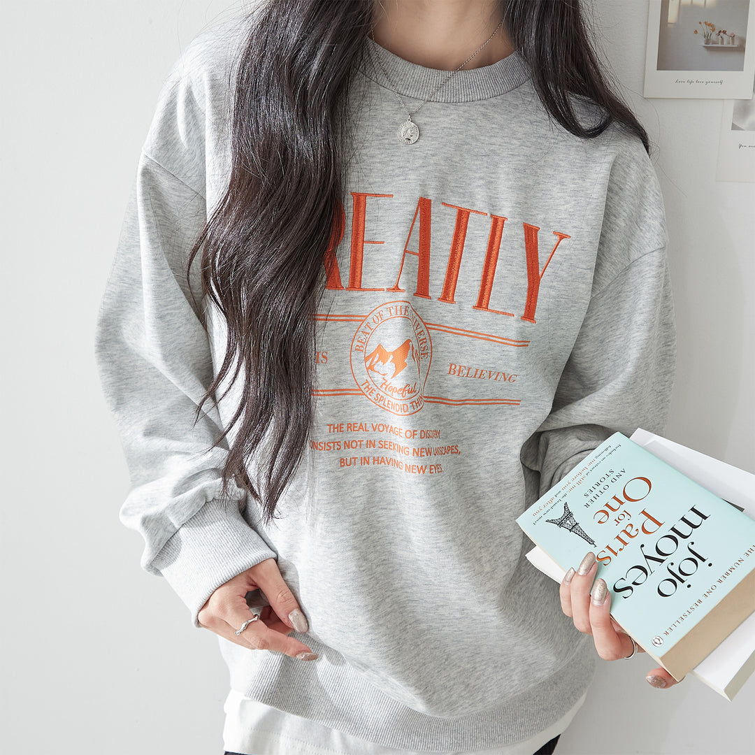 <span>【クーポンで2999円！】</span>【スウェット】『着映える刺繍』刺しゅうトレーナー