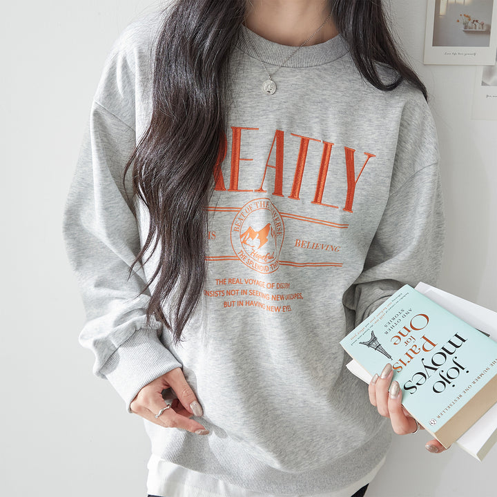 <span>【クーポンで2999円！】</span>【スウェット】『着映える刺繍』刺しゅうトレーナー