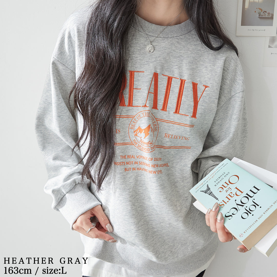 <span>【クーポンで2999円！】</span>【スウェット】『着映える刺繍』刺しゅうトレーナー