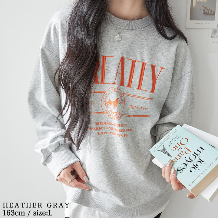 <span>【クーポンで2999円！】</span>【スウェット】『着映える刺繍』刺しゅうトレーナー
