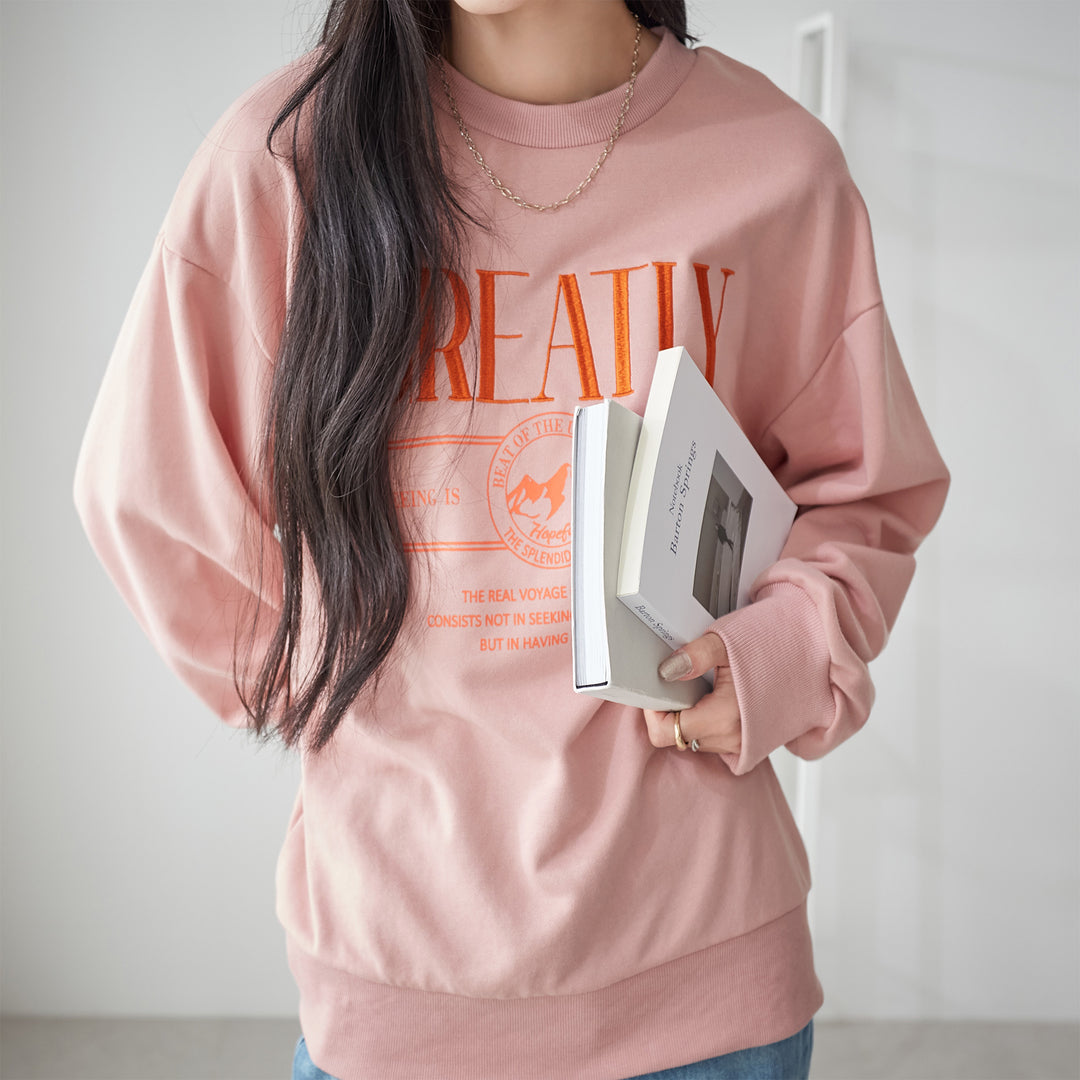 <span>【クーポンで2999円！】</span>【スウェット】『着映える刺繍』刺しゅうトレーナー