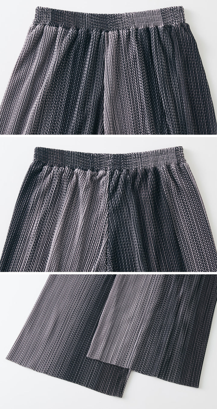 <span>【クーポンで2999円！】</span>【ボトムス】『着映えるプリーツパンツ』プリントプリーツパンツ