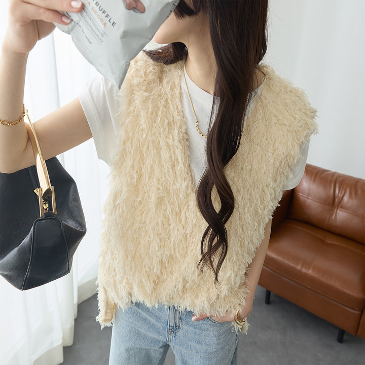<span>【クーポンで2999円！】</span>【ベスト/ジレ】『フェザーなベスト』フェザージャカードベスト
