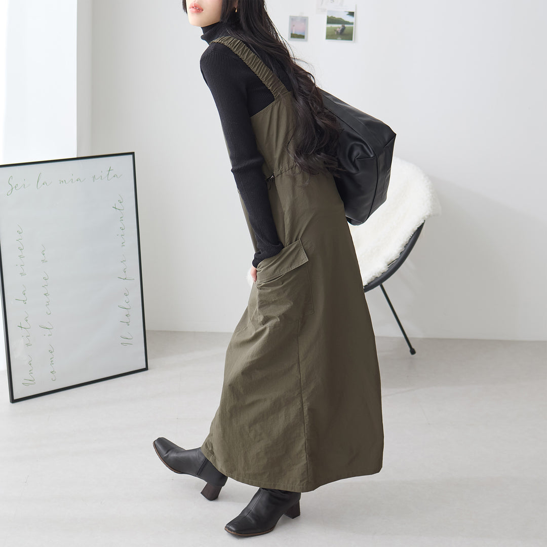 <span>【クーポンで3999円！】</span>【ワンピース】『甘めカーゴのJSK』ミリタリージャンスカ