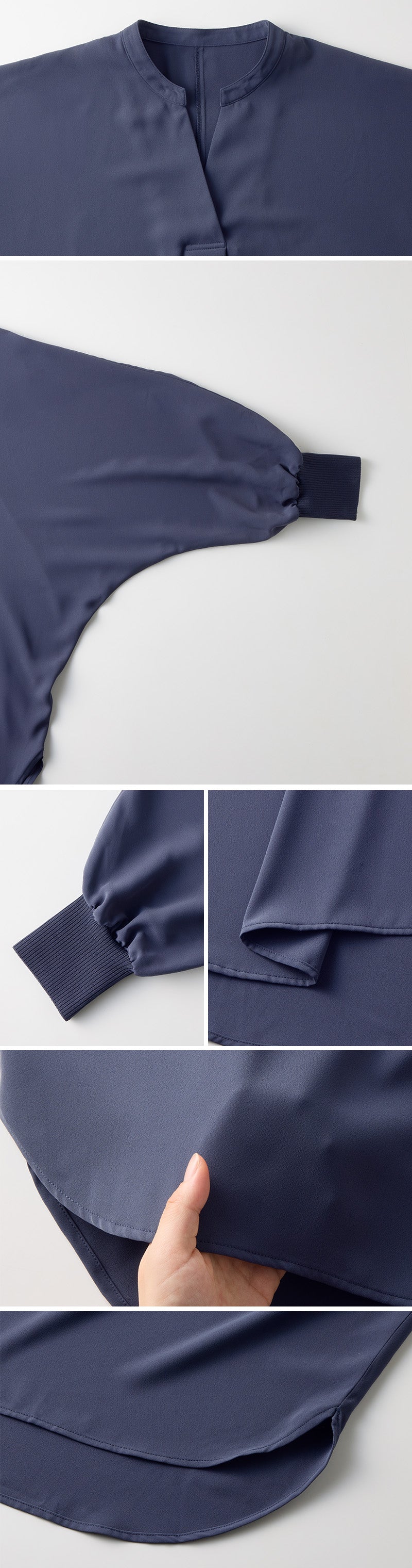 <span>【クーポンで3,999円！】</span>【シャツ/ブラウス】 『活躍”ゆる”ブラウス』袖リブスキッパーブラウス