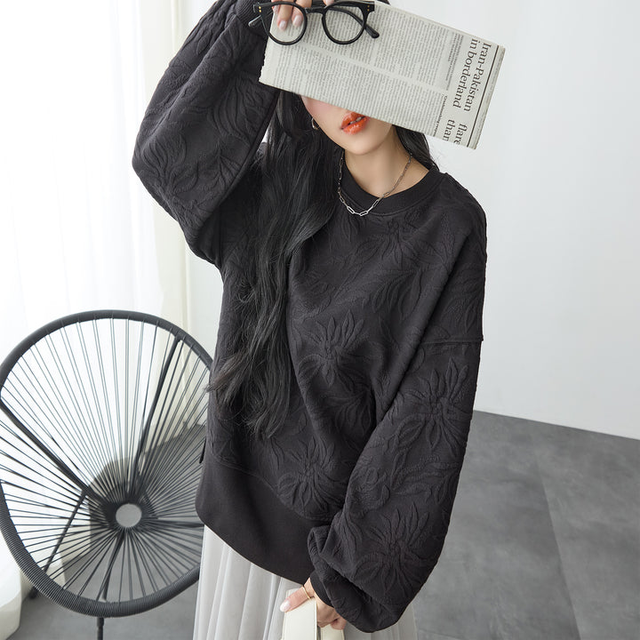 <span>【クーポンで3,499円！】</span>【スウェット】『高見えスウェット』フィオーレモチーフスウェット