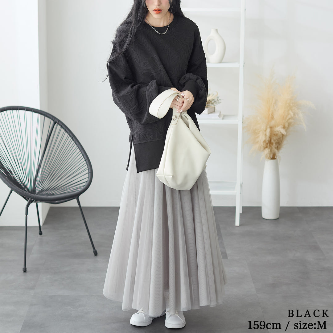 <span>【クーポンで3,499円！】</span>【スウェット】『高見えスウェット』フィオーレモチーフスウェット