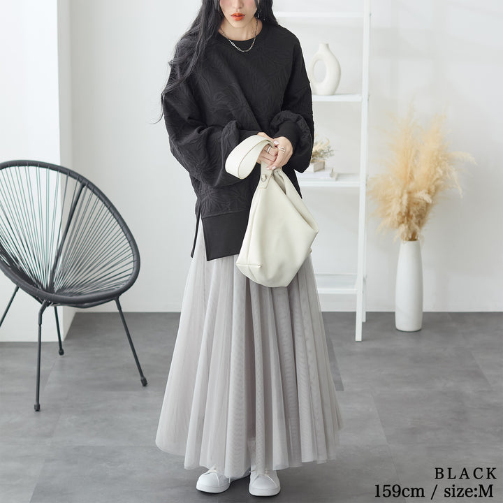 <span>【クーポンで3,499円！】</span>【スウェット】『高見えスウェット』フィオーレモチーフスウェット