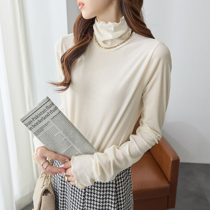 <span>【クーポンで2,999円！】</span>【Tシャツ/カットソー】『着映えるシアーベロア』シアーベロアトップス