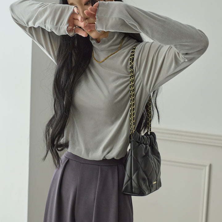 <span>【クーポンで2,999円！】</span>【Tシャツ/カットソー】『着映えるシアーベロア』シアーベロアトップス