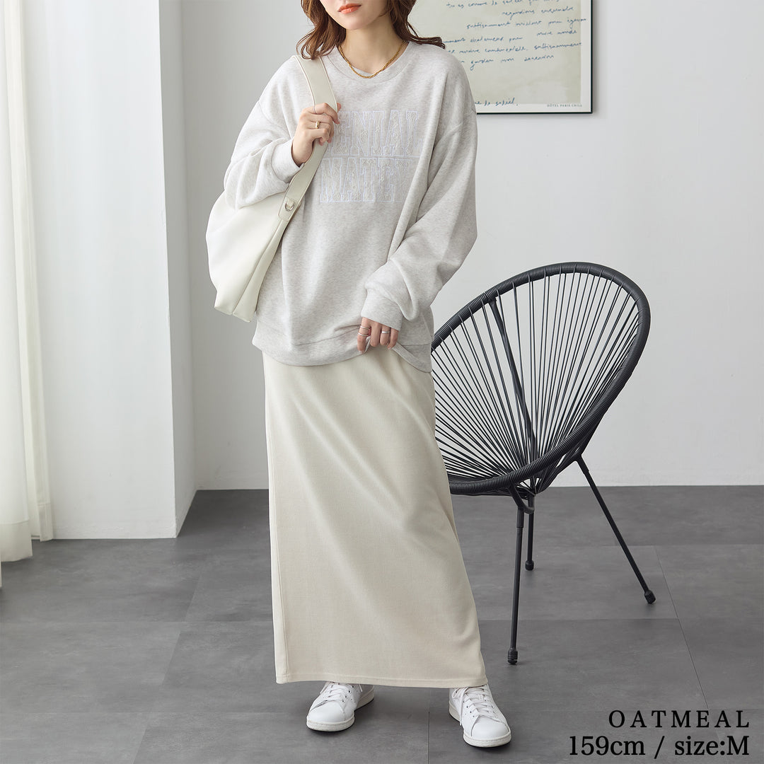 <span>【クーポンで2999円！】</span>【スウェット】 『可愛いレースロゴ』レースロゴ刺繍スウェット
