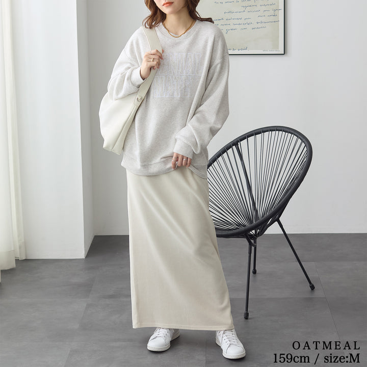 <span>【クーポンで2999円！】</span>【スウェット】 『可愛いレースロゴ』レースロゴ刺繍スウェット