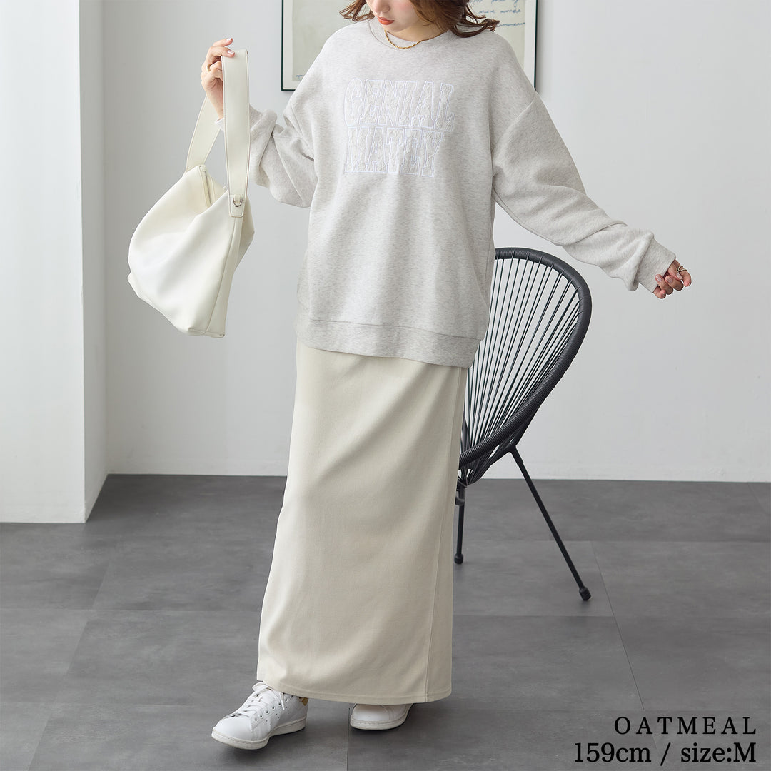 <span>【クーポンで2999円！】</span>【スウェット】 『可愛いレースロゴ』レースロゴ刺繍スウェット