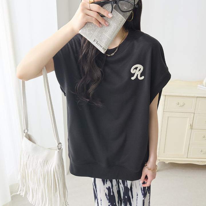 <span>【クーポンで2999円！】</span>【Tシャツ/カットソー】『活躍ゆるT』 さがら刺繍トップス