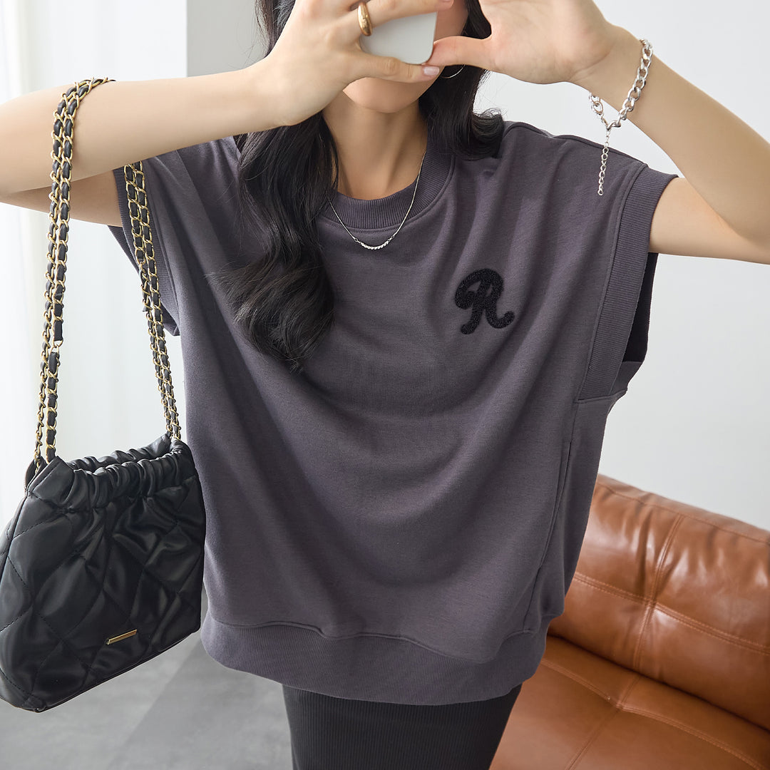 <span>【クーポンで2999円！】</span>【Tシャツ/カットソー】『活躍ゆるT』 さがら刺繍トップス