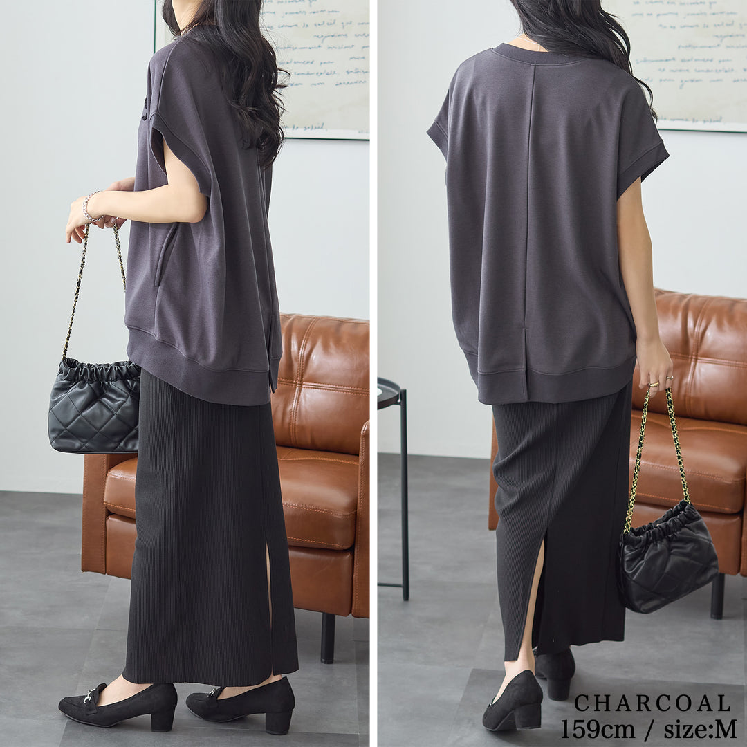 <span>【クーポンで2999円！】</span>【Tシャツ/カットソー】『活躍ゆるT』 さがら刺繍トップス