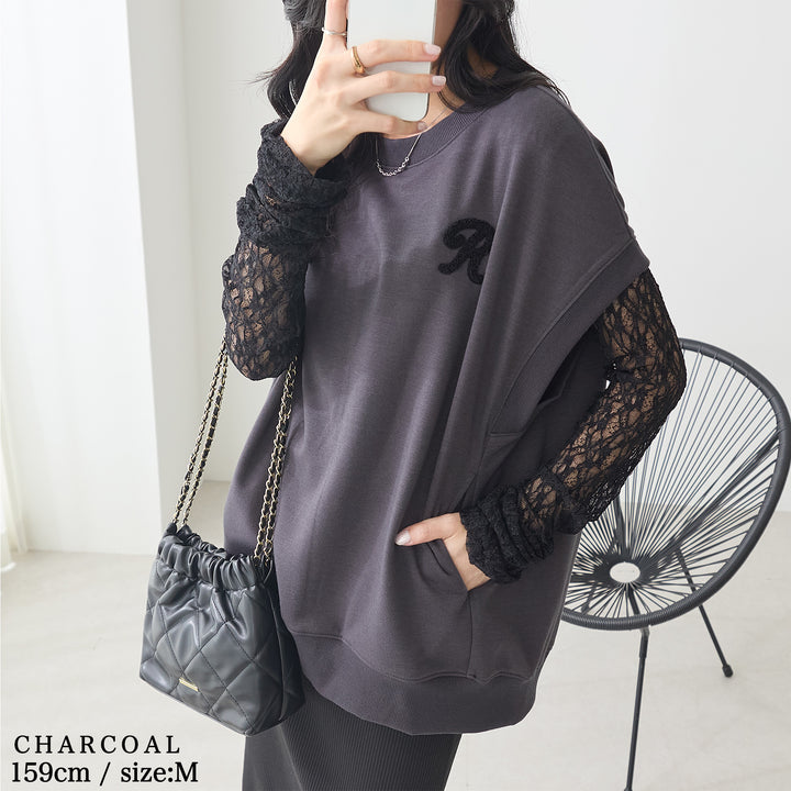 <span>【クーポンで2999円！】</span>【Tシャツ/カットソー】『活躍ゆるT』 さがら刺繍トップス